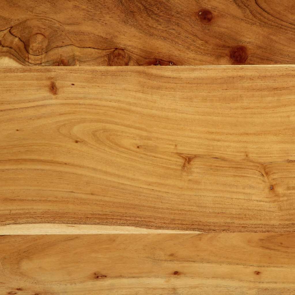 Hoofdeinde 120 cm massief hout acacia en ijzer is nu te koop bij PeponiXL, paradijselijk wonen!