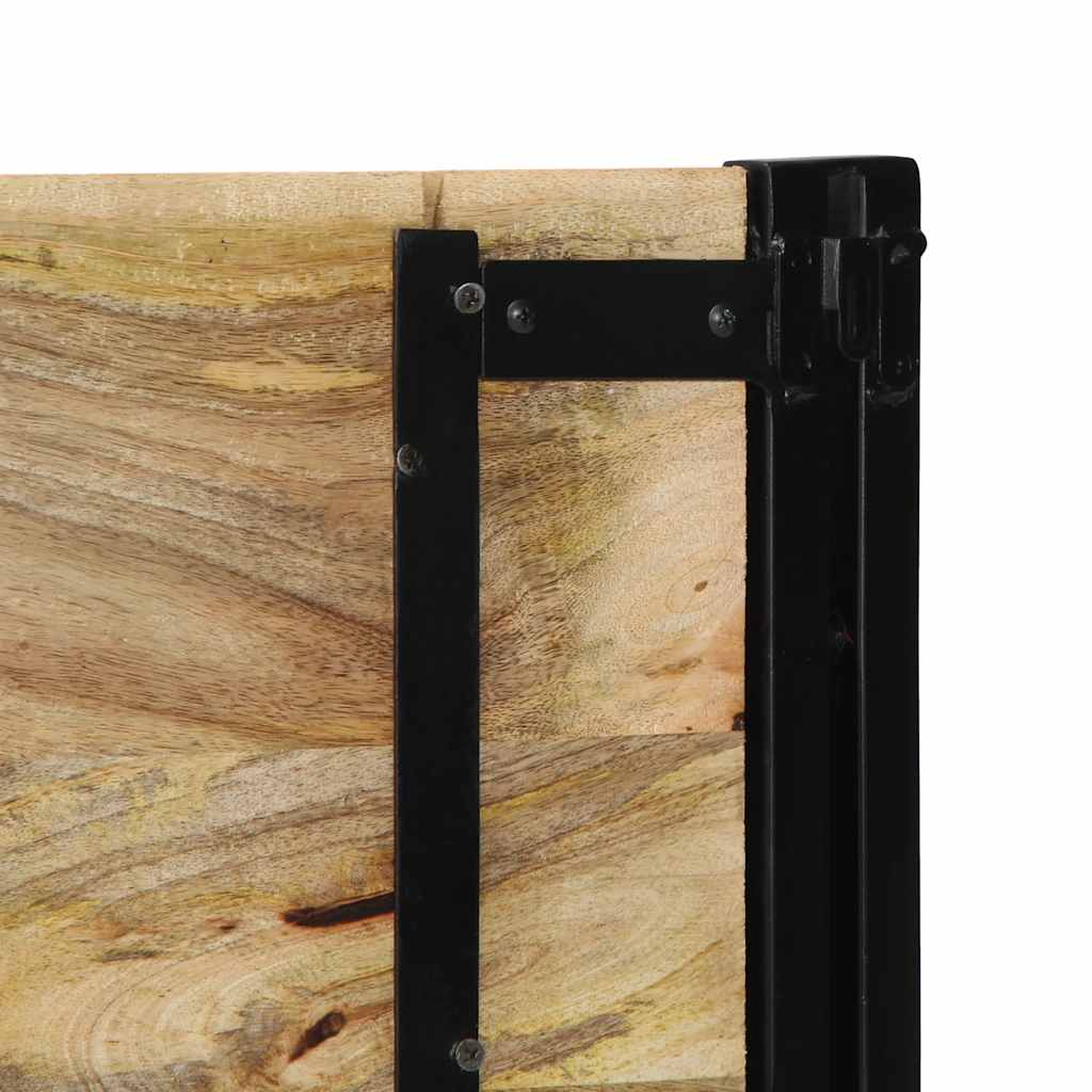 Hoofdeinde 140 cm massief hout mango en ijzer is nu te koop bij PeponiXL, paradijselijk wonen!