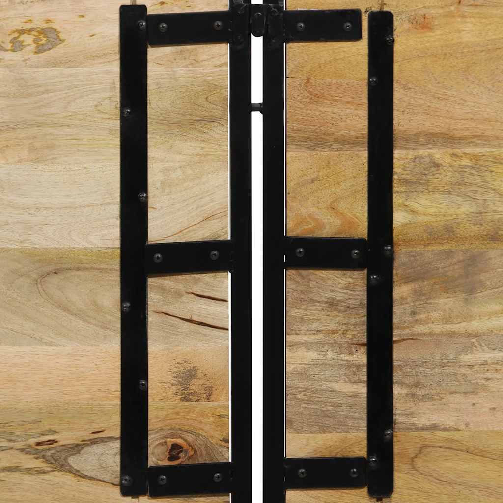 Hoofdeinde 180 cm massief hout mango en ijzer is nu te koop bij PeponiXL, paradijselijk wonen!