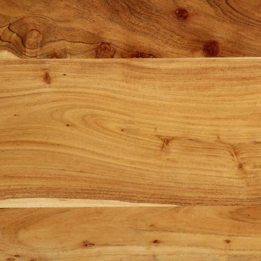 Hoofdeinde 180 cm massief hout acaciahout en ijzer is nu te koop bij PeponiXL, paradijselijk wonen!