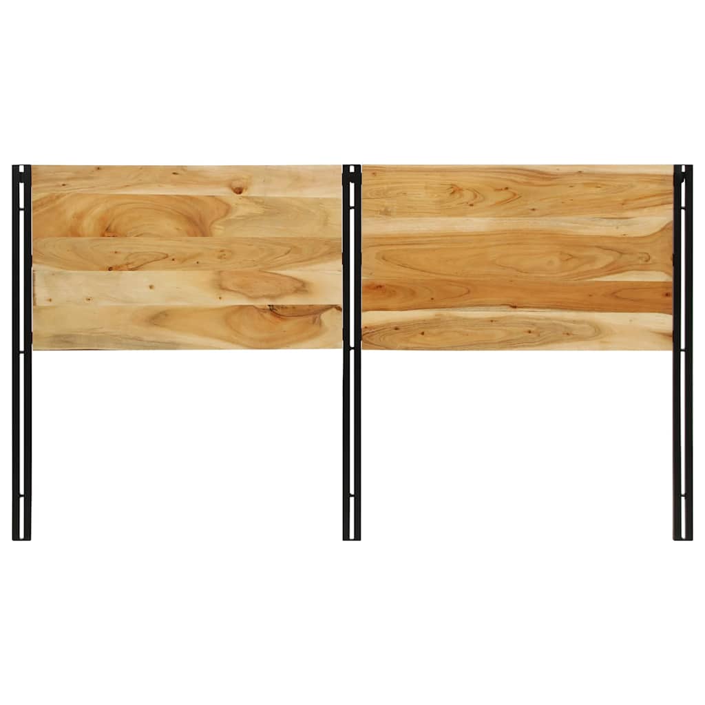Hoofdeinde 180 cm massief hout acaciahout en ijzer is nu te koop bij PeponiXL, paradijselijk wonen!