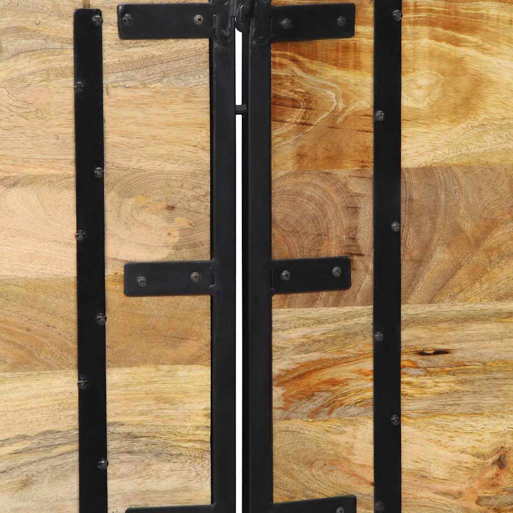 Hoofdeinde 200 cm massief hout mango en ijzer is nu te koop bij PeponiXL, paradijselijk wonen!