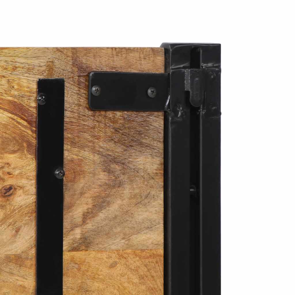 Hoofdeinde 200 cm massief hout mango en ijzer is nu te koop bij PeponiXL, paradijselijk wonen!