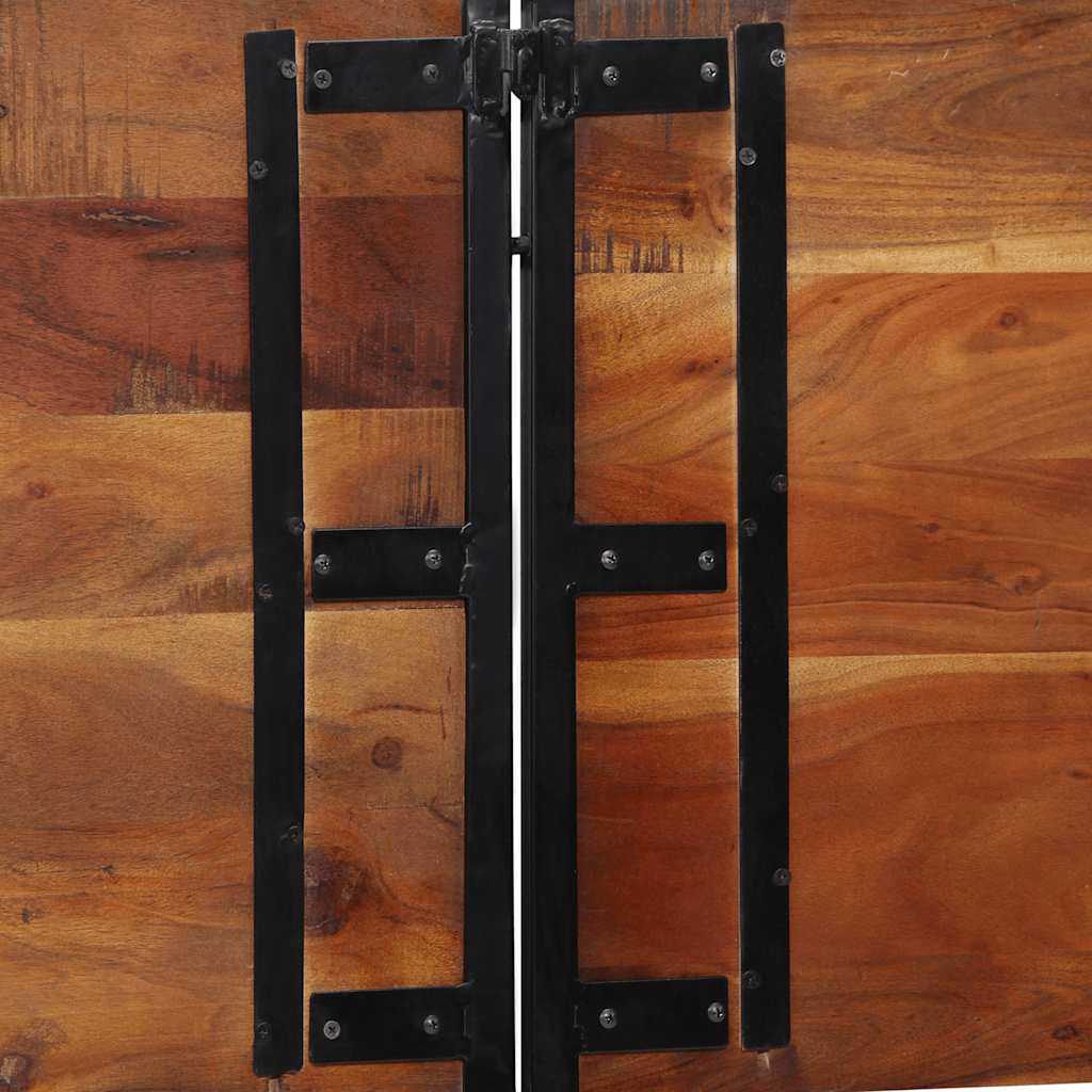 Hoofdeinde 200 cm massief gerecycled en ijzer is nu te koop bij PeponiXL, paradijselijk wonen!