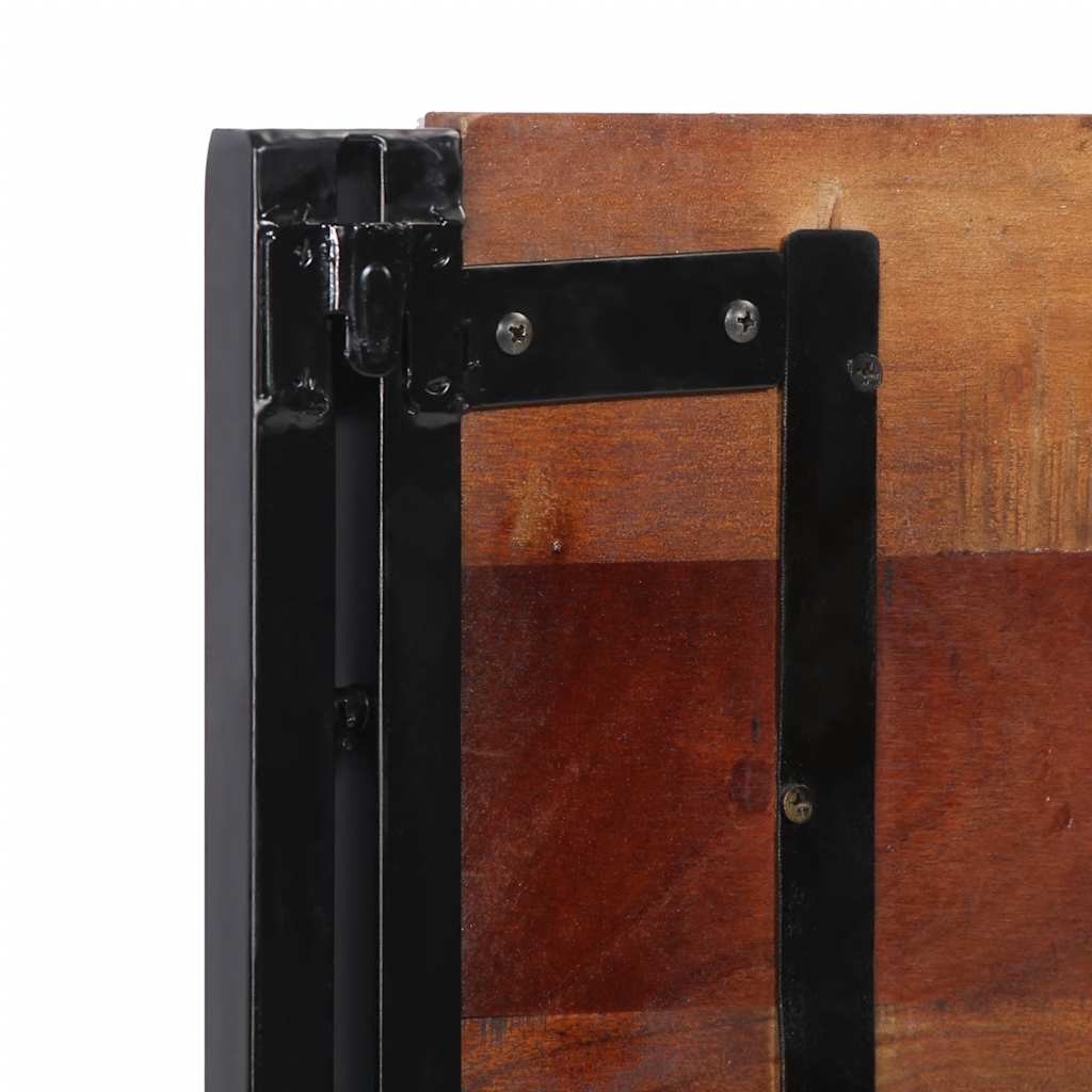 Hoofdeinde 200 cm massief gerecycled en ijzer is nu te koop bij PeponiXL, paradijselijk wonen!