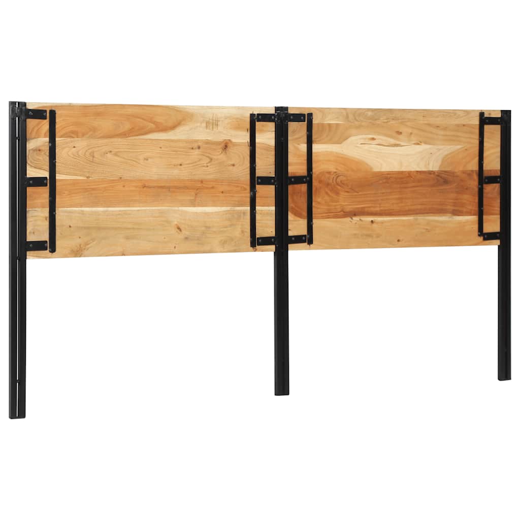 Hoofdeinde 200 cm massief acaciahout en ijzer is nu te koop bij PeponiXL, paradijselijk wonen!