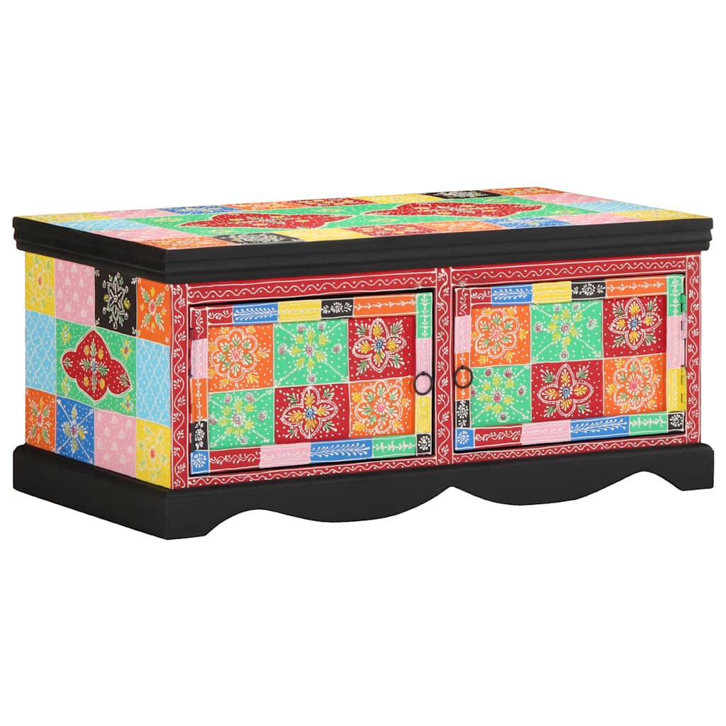 Salontafel 90x50x40 cm massief mangohout meerkleurig is nu te koop bij PeponiXL, paradijselijk wonen!