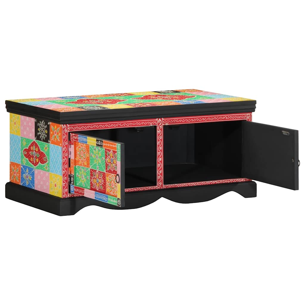 Salontafel 90x50x40 cm massief mangohout meerkleurig is nu te koop bij PeponiXL, paradijselijk wonen!