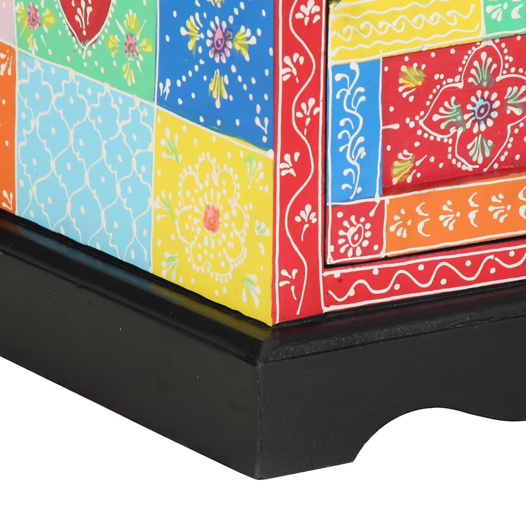 Nachtkastje Multikleur 40 x 35 x 45 cm Massief Mango Hout is nu te koop bij PeponiXL, paradijselijk wonen!