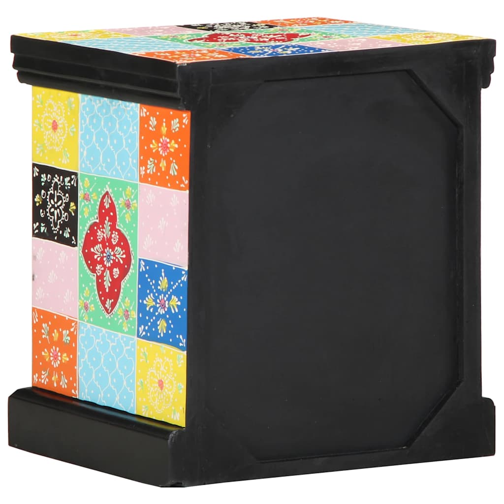 Nachtkastje 2 pcs Multikleur 40 x 35 x 45 cm Massief Mango Hout is nu te koop bij PeponiXL, paradijselijk wonen!