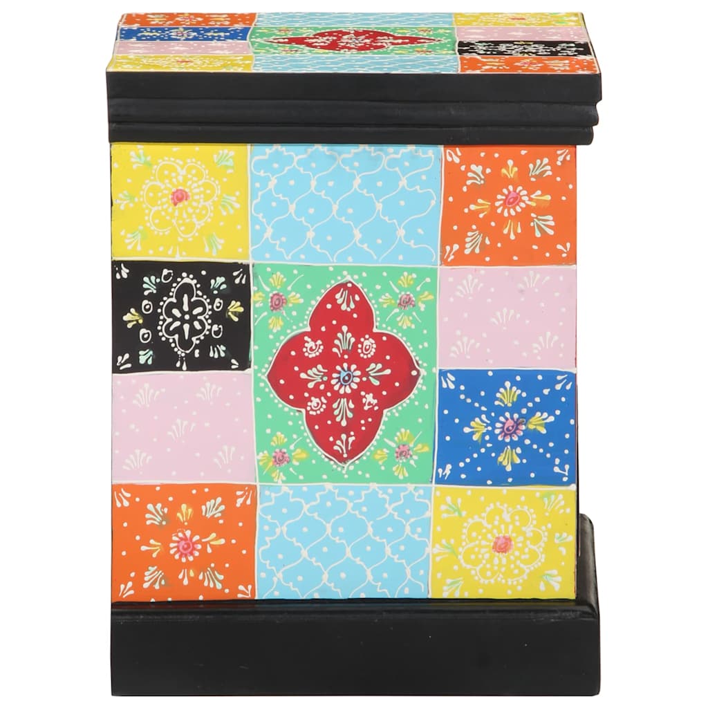 Nachtkastje 2 pcs Multikleur 40 x 35 x 45 cm Massief Mango Hout is nu te koop bij PeponiXL, paradijselijk wonen!