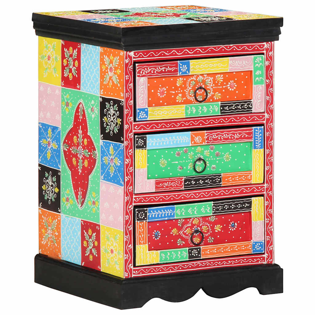Ladenkast Multikleur 40 x 40 x 60 cm Massief Mango Hout is nu te koop bij PeponiXL, paradijselijk wonen!