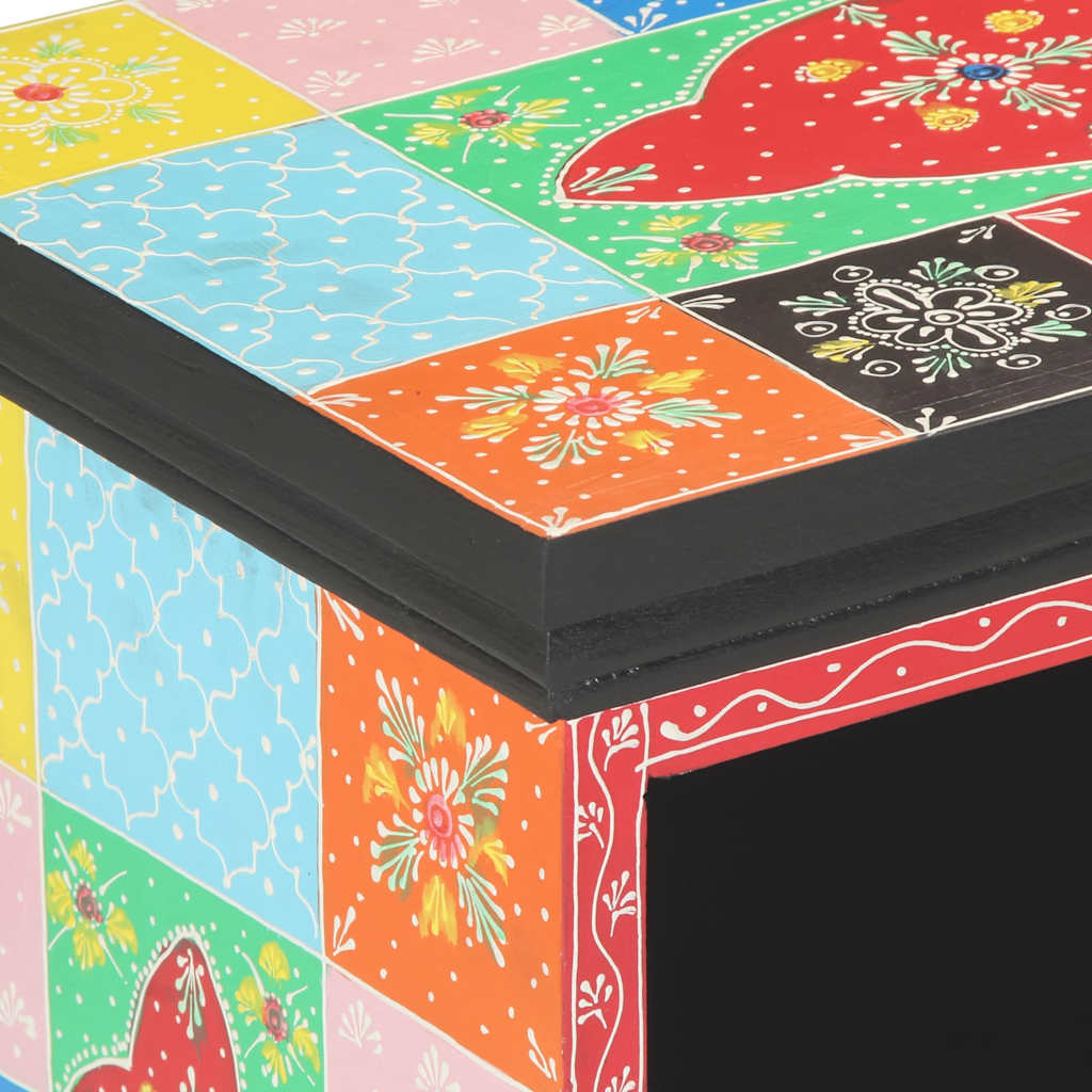 TV-kast met lade Multikleur 80 x 35 x 50 cm Massief Mango Hout is nu te koop bij PeponiXL, paradijselijk wonen!