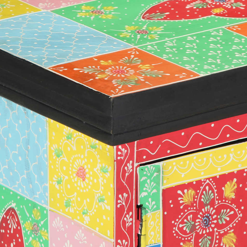 TV-kast Multikleur 100 x 35 x 50 cm Massief Mango Hout is nu te koop bij PeponiXL, paradijselijk wonen!