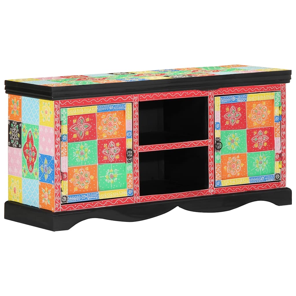 TV-kast Multikleur 100 x 35 x 50 cm Massief Mango Hout is nu te koop bij PeponiXL, paradijselijk wonen!