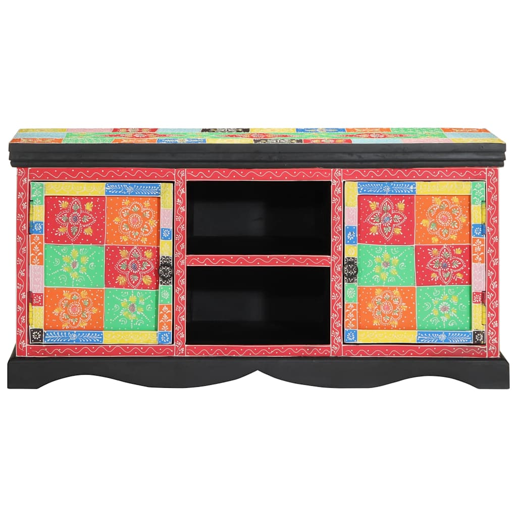 TV-kast Multikleur 100 x 35 x 50 cm Massief Mango Hout is nu te koop bij PeponiXL, paradijselijk wonen!