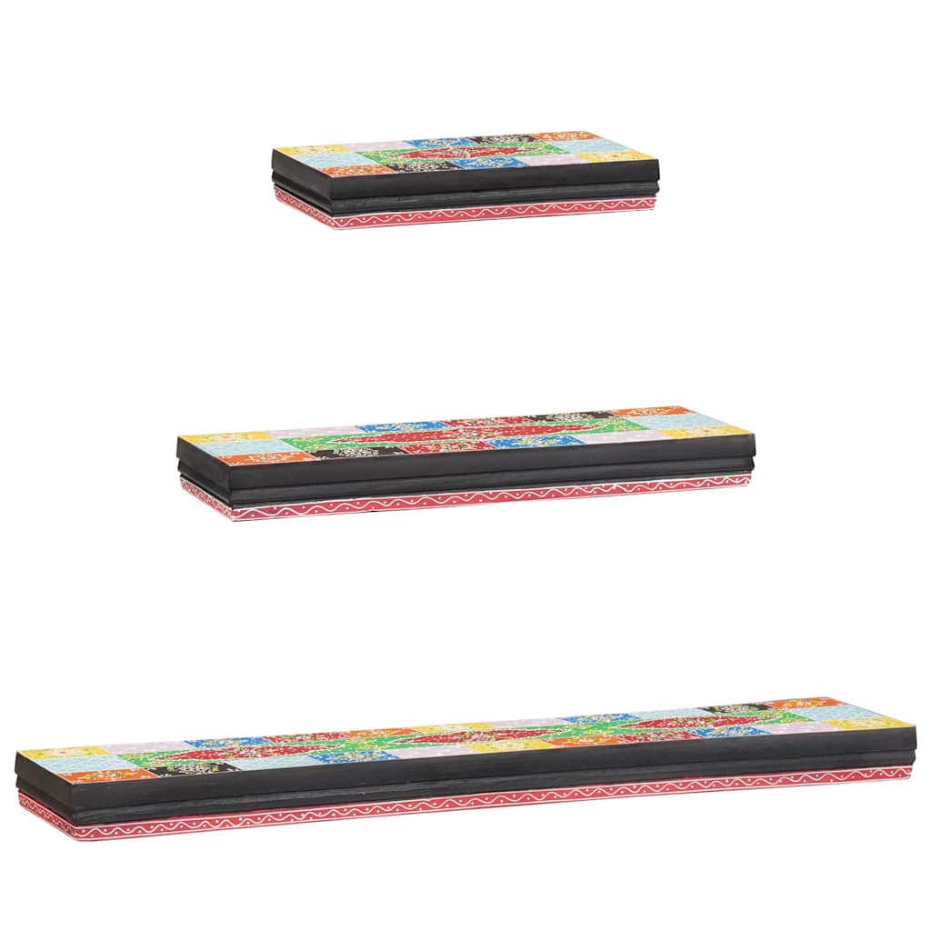 Wandschappen Wandgemonteerd 3 pcs Multikleur 100 x 20 x 6 cm is nu te koop bij PeponiXL, paradijselijk wonen!