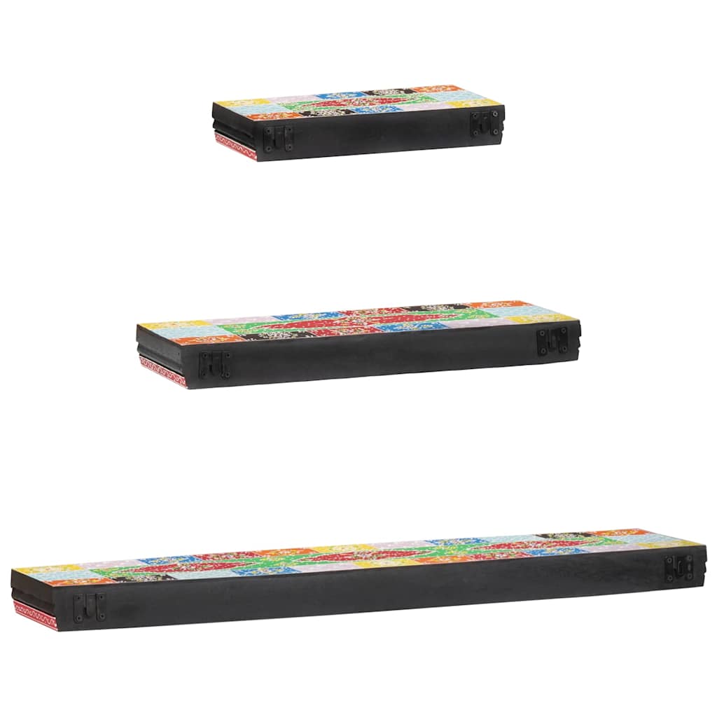 Wandschappen Wandgemonteerd 3 pcs Multikleur 100 x 20 x 6 cm is nu te koop bij PeponiXL, paradijselijk wonen!