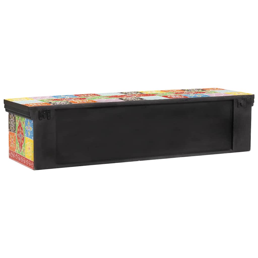 TV-kast met lade Multikleur 100 x 30 x 24 cm Massief mangohout is nu te koop bij PeponiXL, paradijselijk wonen!