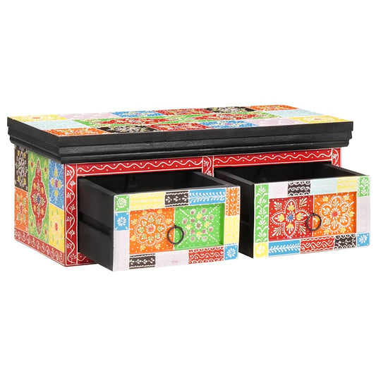TV-kast met lade Multikleur 60 x 30 x 24 cm Massief mangohout is nu te koop bij PeponiXL, paradijselijk wonen!