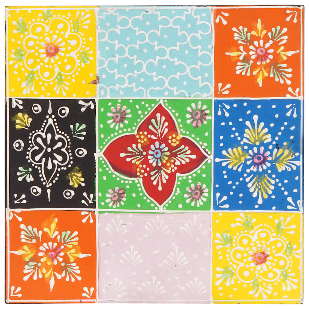 Vierkante Tafel 3 pcs Multikleur is nu te koop bij PeponiXL, paradijselijk wonen!