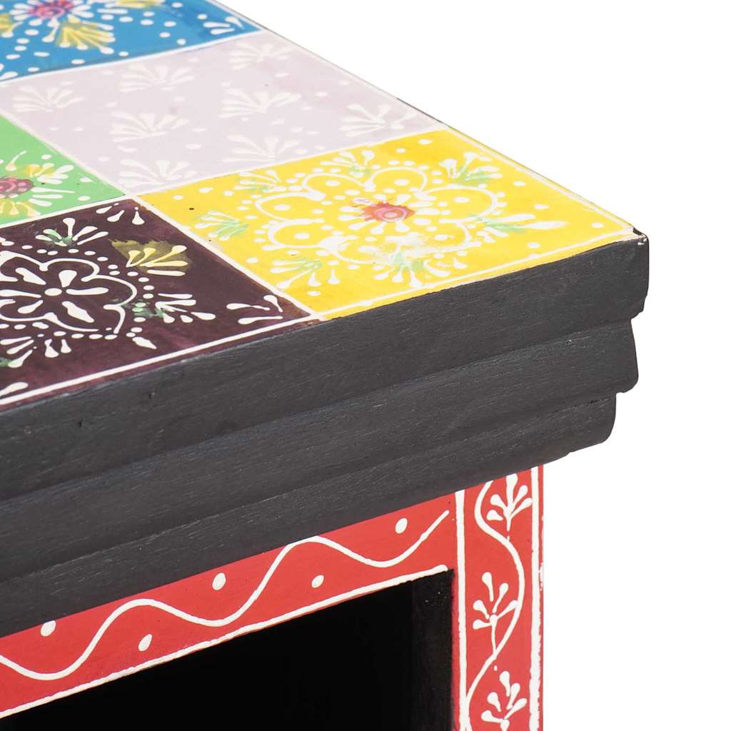 Ladekast Multikleur 30 x 30 x 90 cm Massief Mango Hout is nu te koop bij PeponiXL, paradijselijk wonen!