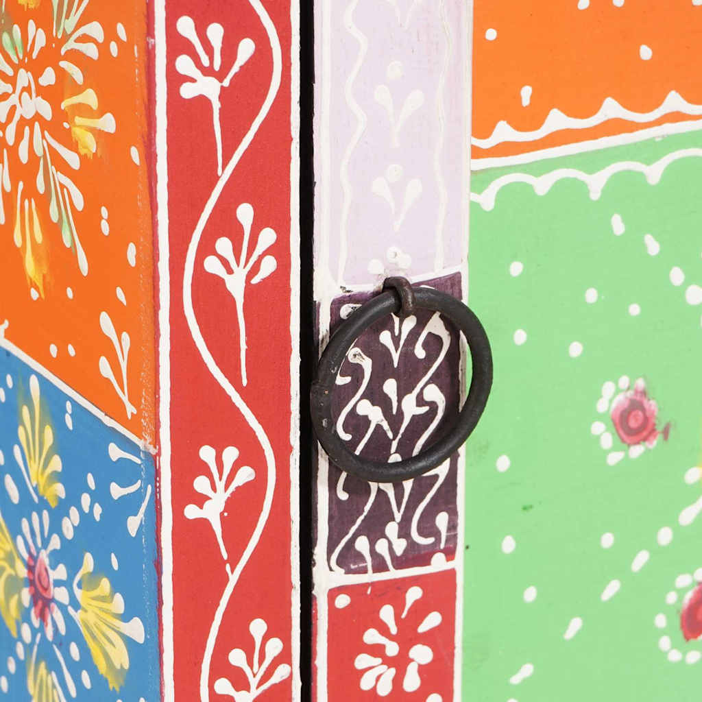 Ladekast Multikleur 30 x 30 x 90 cm Massief Mango Hout is nu te koop bij PeponiXL, paradijselijk wonen!