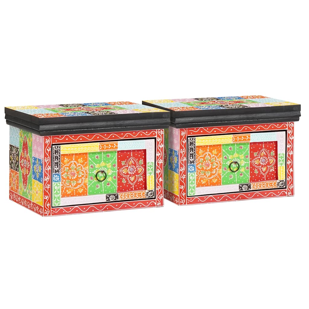 Nachtkastje met lade 2 pcs Multikleur 40 x 30 x 28 cm is nu te koop bij PeponiXL, paradijselijk wonen!