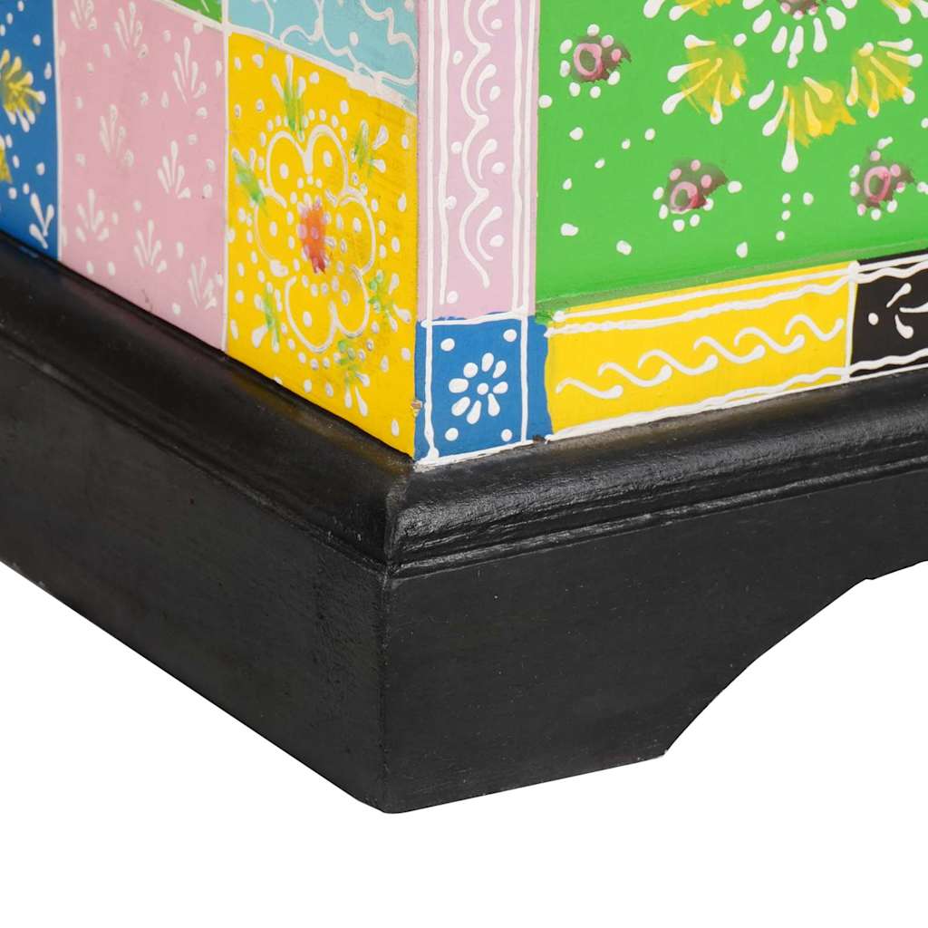 Opbergbox Multikleur 60 x 40 x 40 cm Massief mangohout is nu te koop bij PeponiXL, paradijselijk wonen!