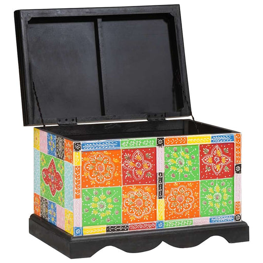 Opbergbox Multikleur 60 x 40 x 40 cm Massief mangohout is nu te koop bij PeponiXL, paradijselijk wonen!