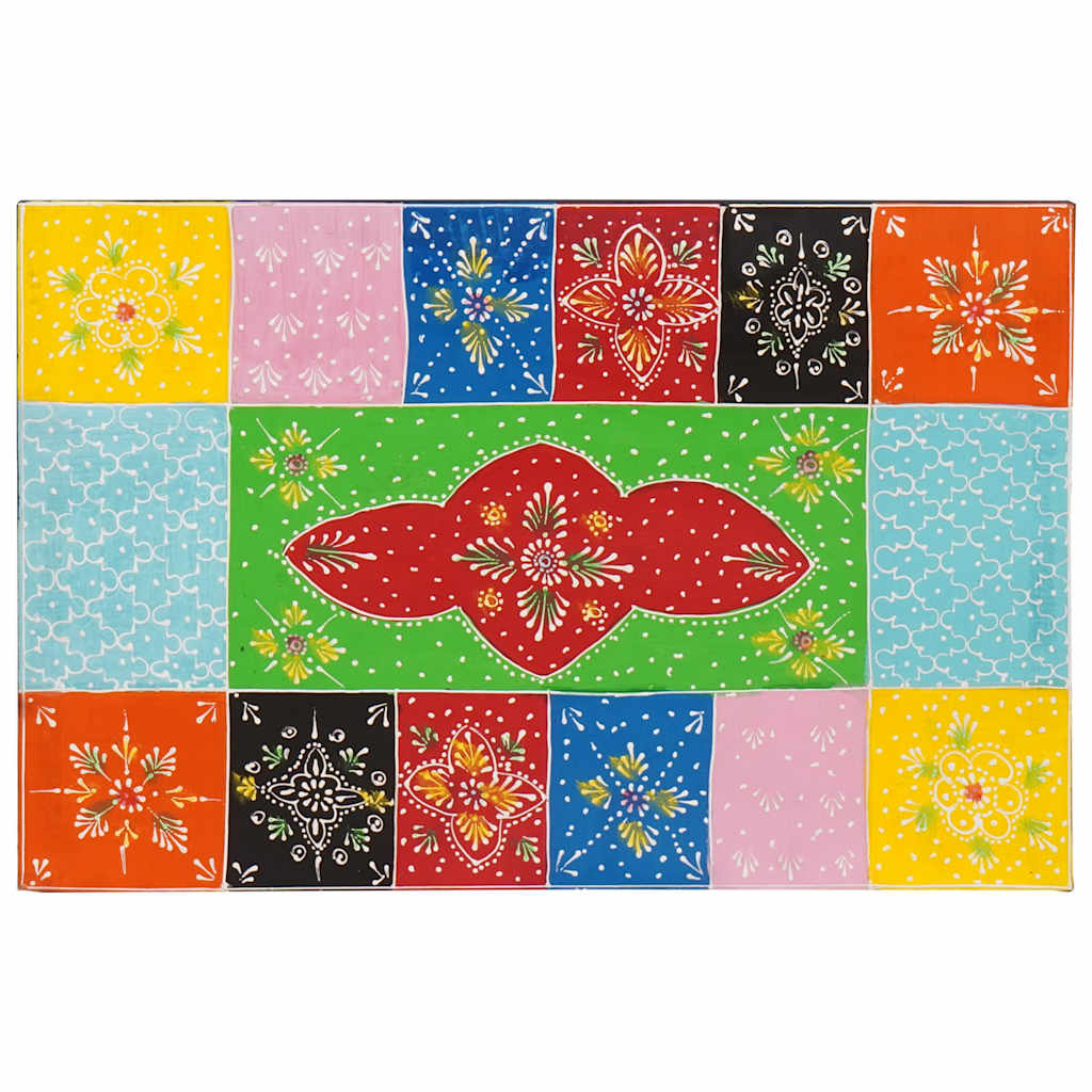 Opbergbox Multikleur 60 x 40 x 40 cm Massief mangohout is nu te koop bij PeponiXL, paradijselijk wonen!