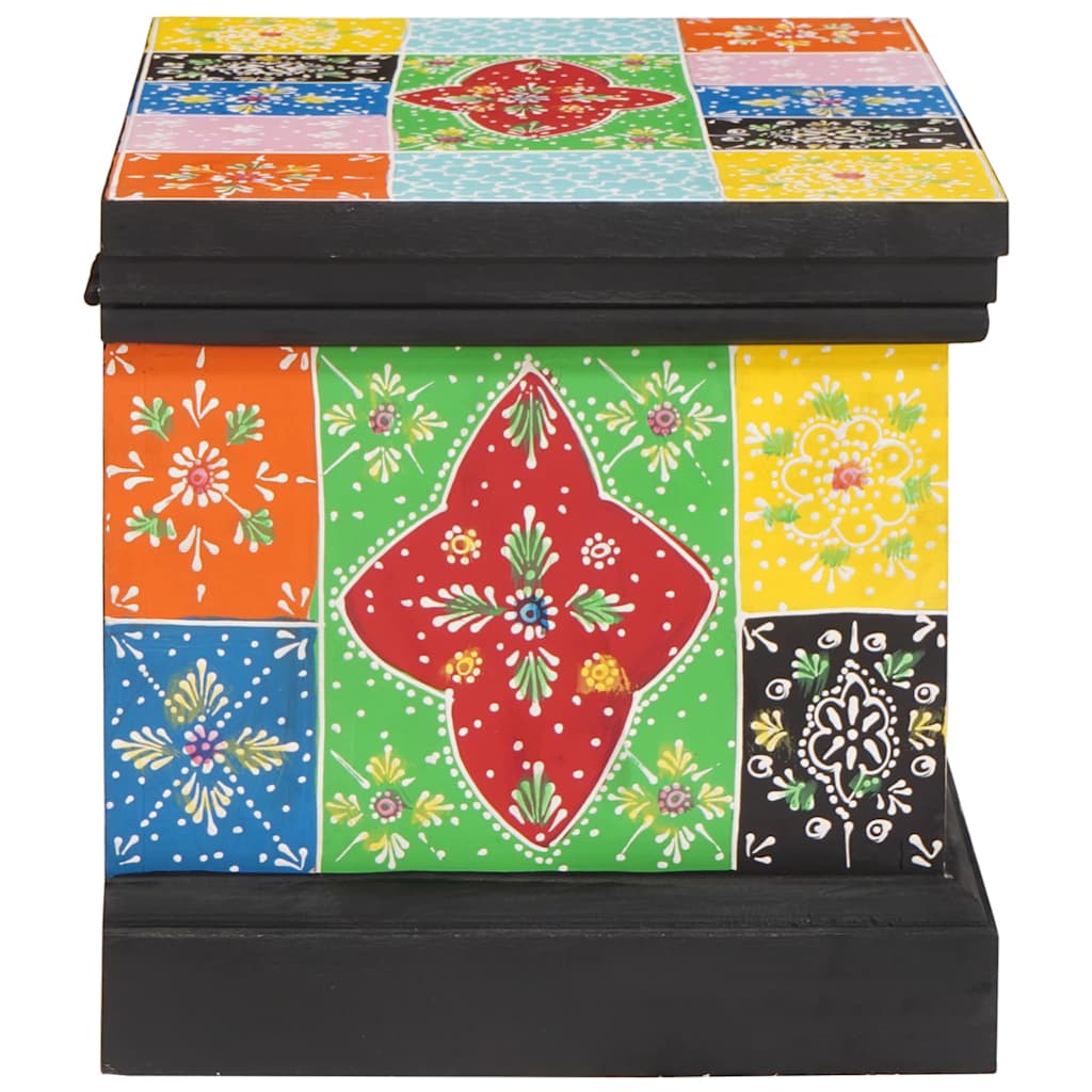 Opbergbox Multikleur 40 x 30 x 30 cm Massief mangohout is nu te koop bij PeponiXL, paradijselijk wonen!