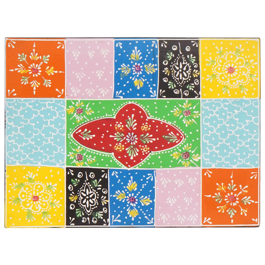 Opbergbox Multikleur 40 x 30 x 30 cm Massief mangohout is nu te koop bij PeponiXL, paradijselijk wonen!