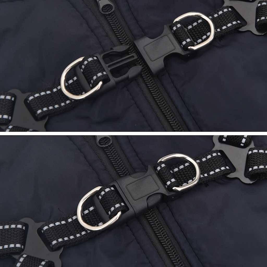 Hondenjas met harnas waterdicht reflecterend marineblauw L24 is nu te koop bij PeponiXL, paradijselijk wonen!