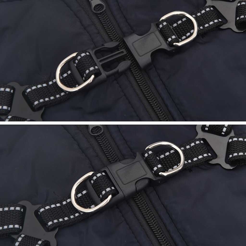 Hondenjas met harnas waterdicht reflecterend marineblauw L28 is nu te koop bij PeponiXL, paradijselijk wonen!