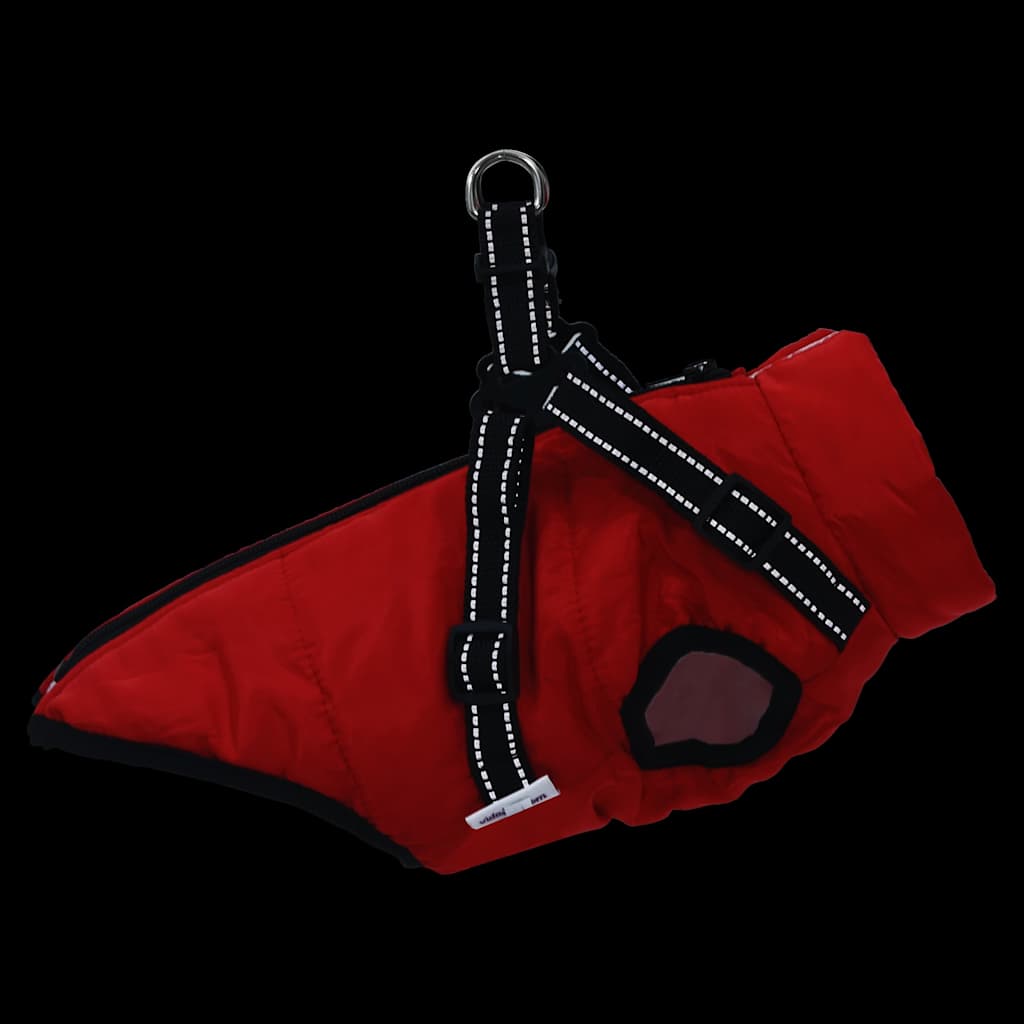 Hondenjas met harnas waterdicht reflecterend rood L28 is nu te koop bij PeponiXL, paradijselijk wonen!