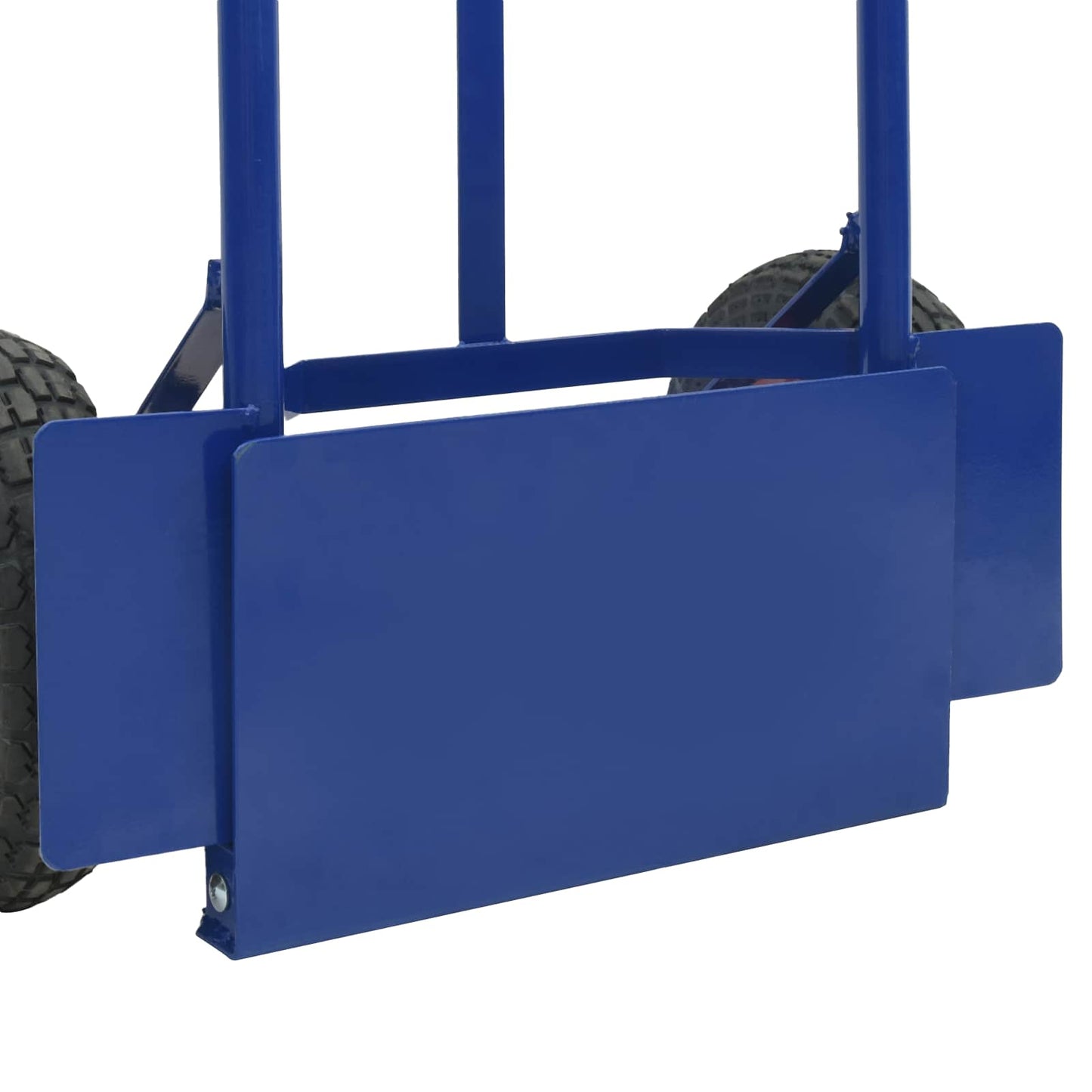 Uitschuifbare handkar Blauw en Rood 57 x 46 x 113 cm Staal is nu te koop bij PeponiXL, paradijselijk wonen!
