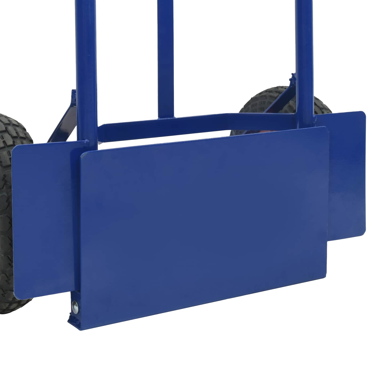 Uitschuifbare handkar Blauw en Rood 57 x 46 x 113 cm Staal is nu te koop bij PeponiXL, paradijselijk wonen!