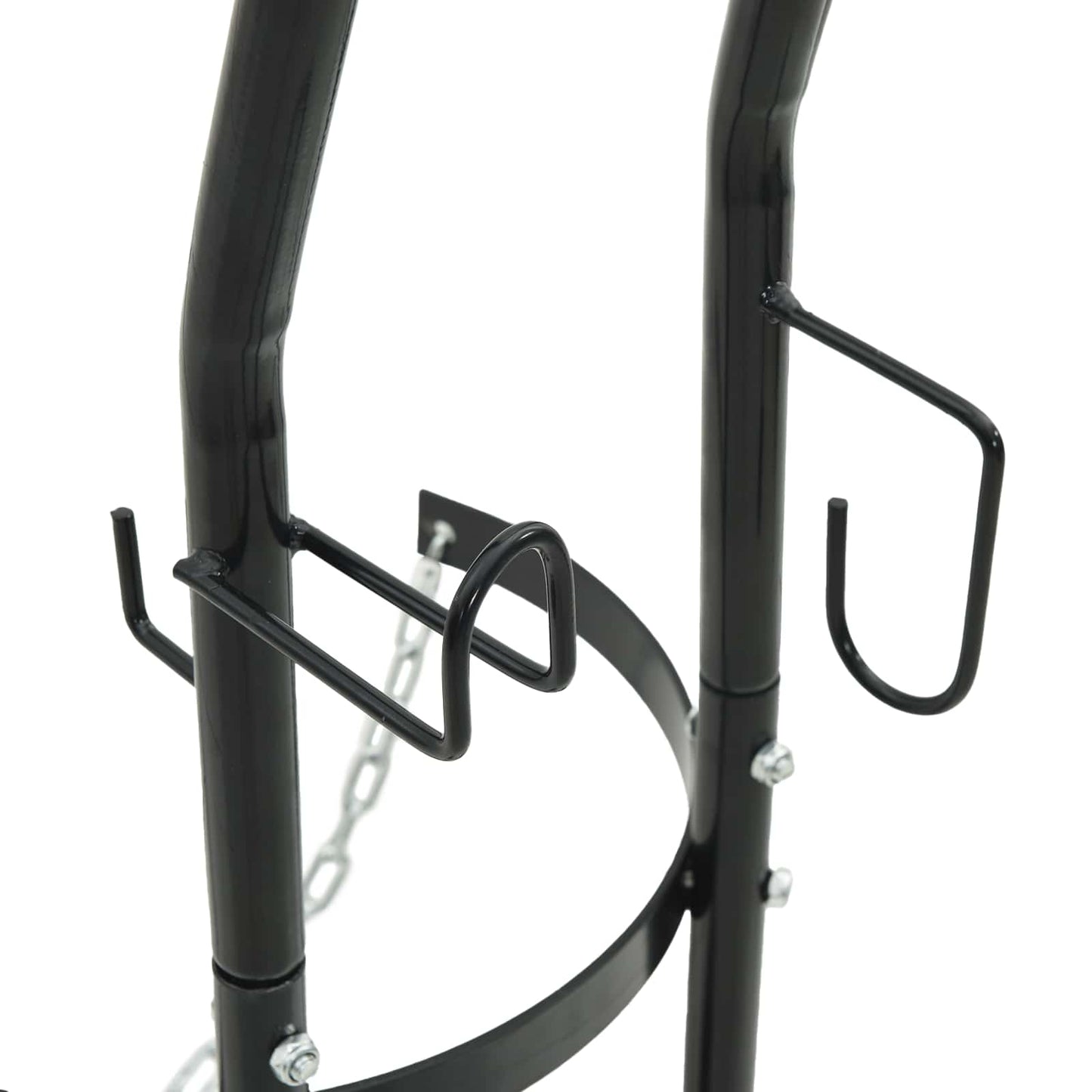 Handtrolley Zwart en Rood 49 x 49 x 101 cm Staal is nu te koop bij PeponiXL, paradijselijk wonen!