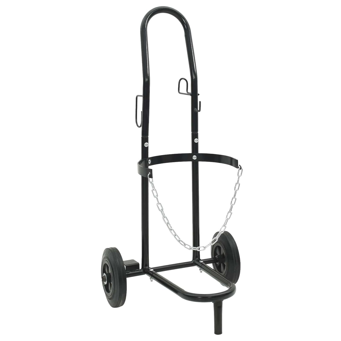 Handtrolley Zwart en Rood 49 x 49 x 101 cm Staal is nu te koop bij PeponiXL, paradijselijk wonen!