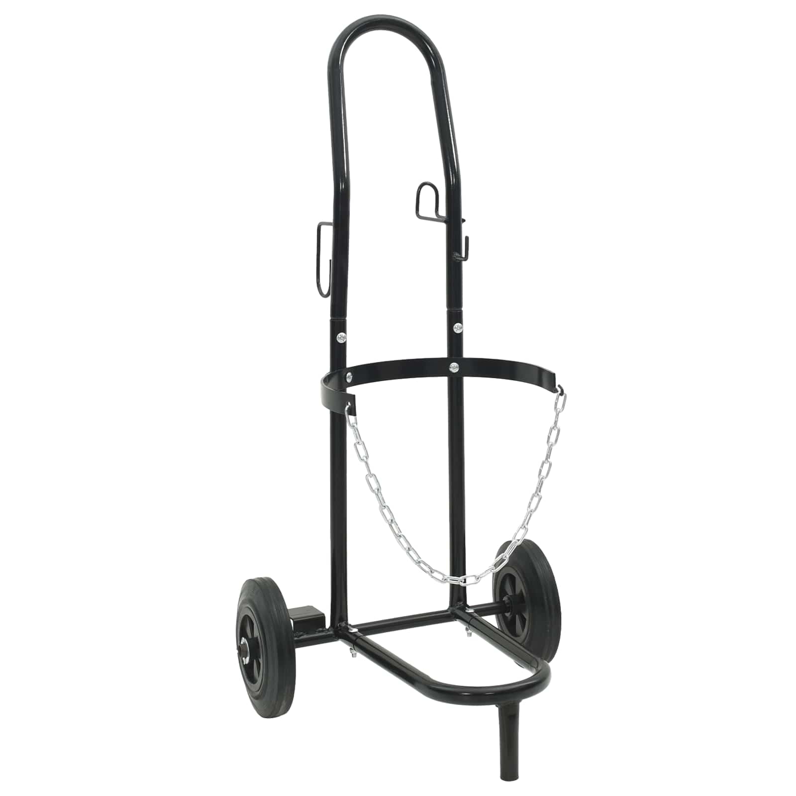 Handtrolley Zwart en Rood 49 x 49 x 101 cm Staal is nu te koop bij PeponiXL, paradijselijk wonen!