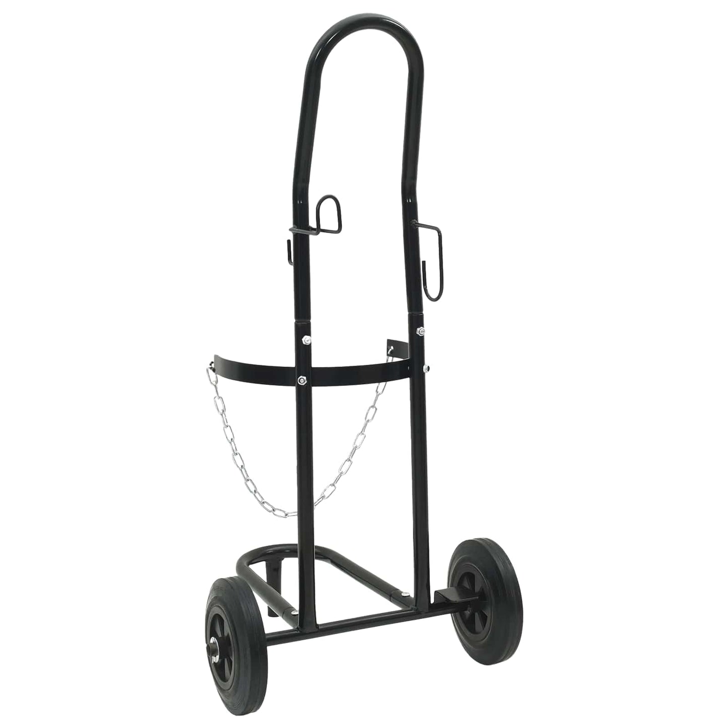 Handtrolley Zwart en Rood 49 x 49 x 101 cm Staal is nu te koop bij PeponiXL, paradijselijk wonen!