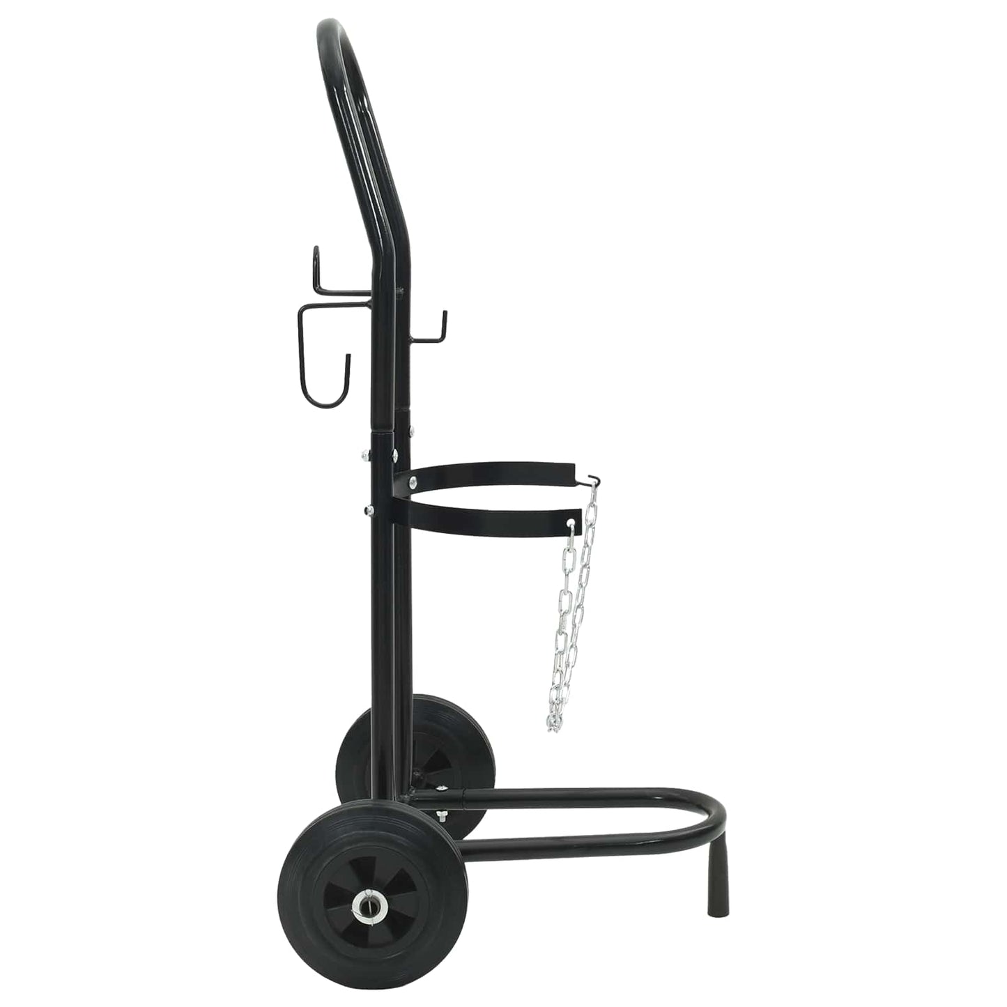 Handtrolley Zwart en Rood 49 x 49 x 101 cm Staal is nu te koop bij PeponiXL, paradijselijk wonen!