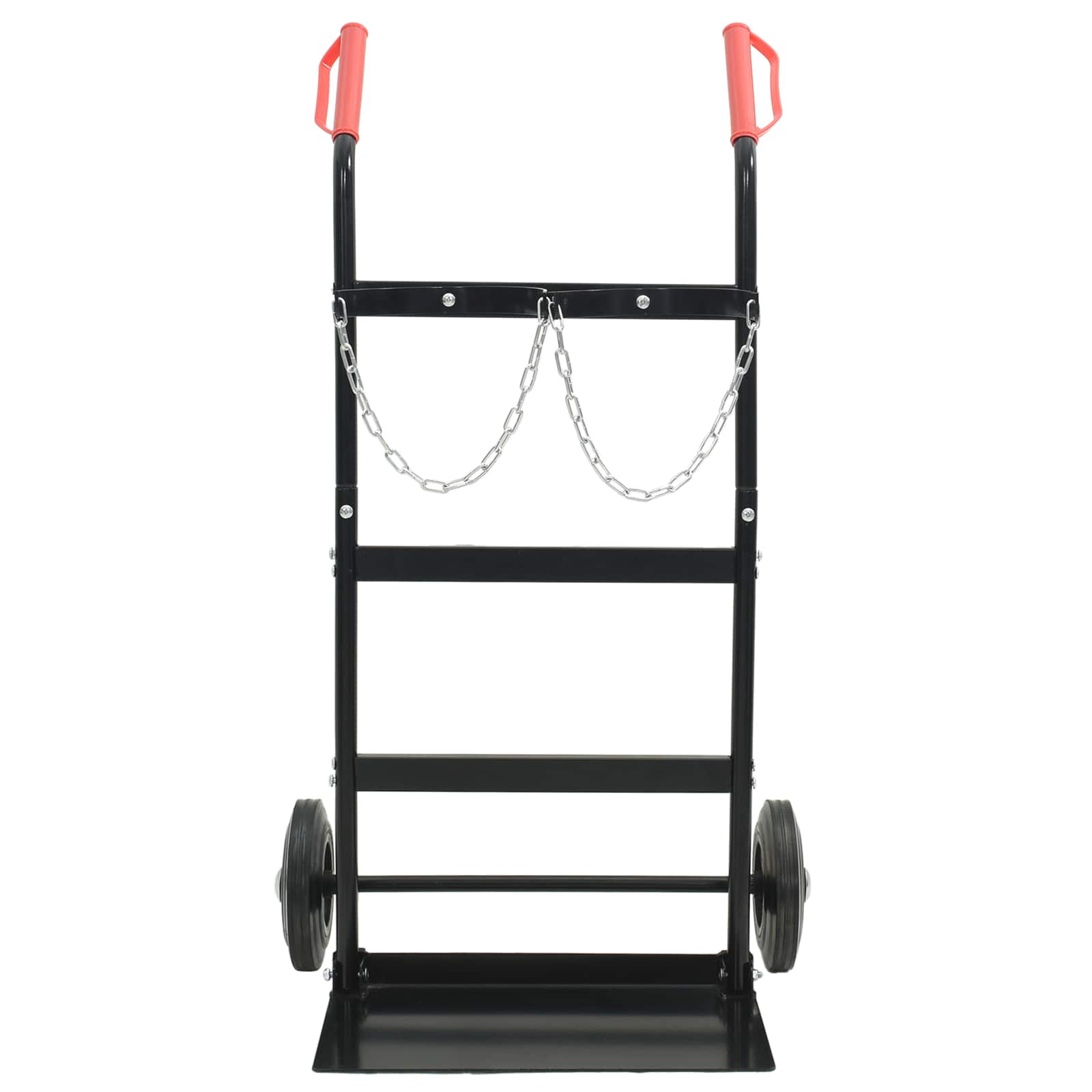 Handtrolley Zwart en Rood 63 x 43,5 x 110 cm Staal is nu te koop bij PeponiXL, paradijselijk wonen!