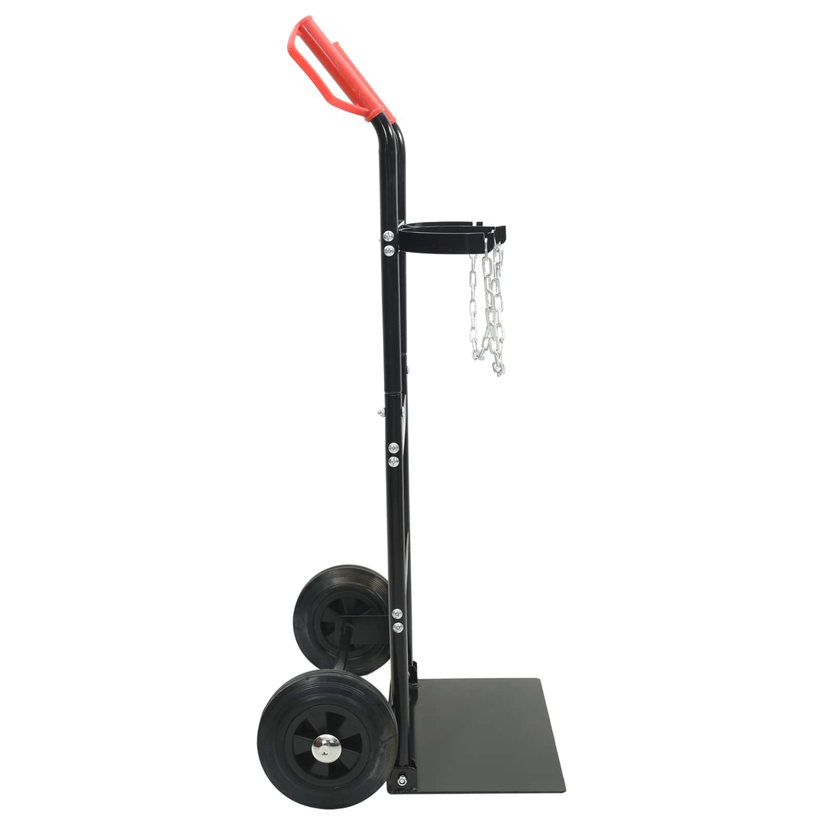 Handtrolley Zwart en Rood 63 x 43,5 x 110 cm Staal is nu te koop bij PeponiXL, paradijselijk wonen!