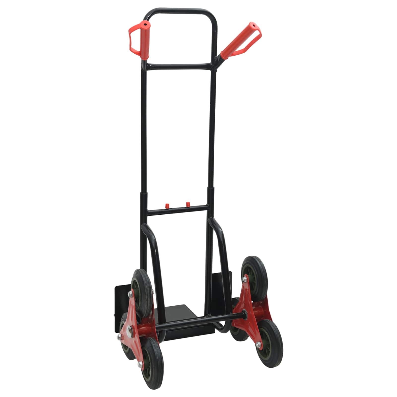 Handtrolley Zwart en Rood 64,5 x 49,5 x 114 cm Staal is nu te koop bij PeponiXL, paradijselijk wonen!
