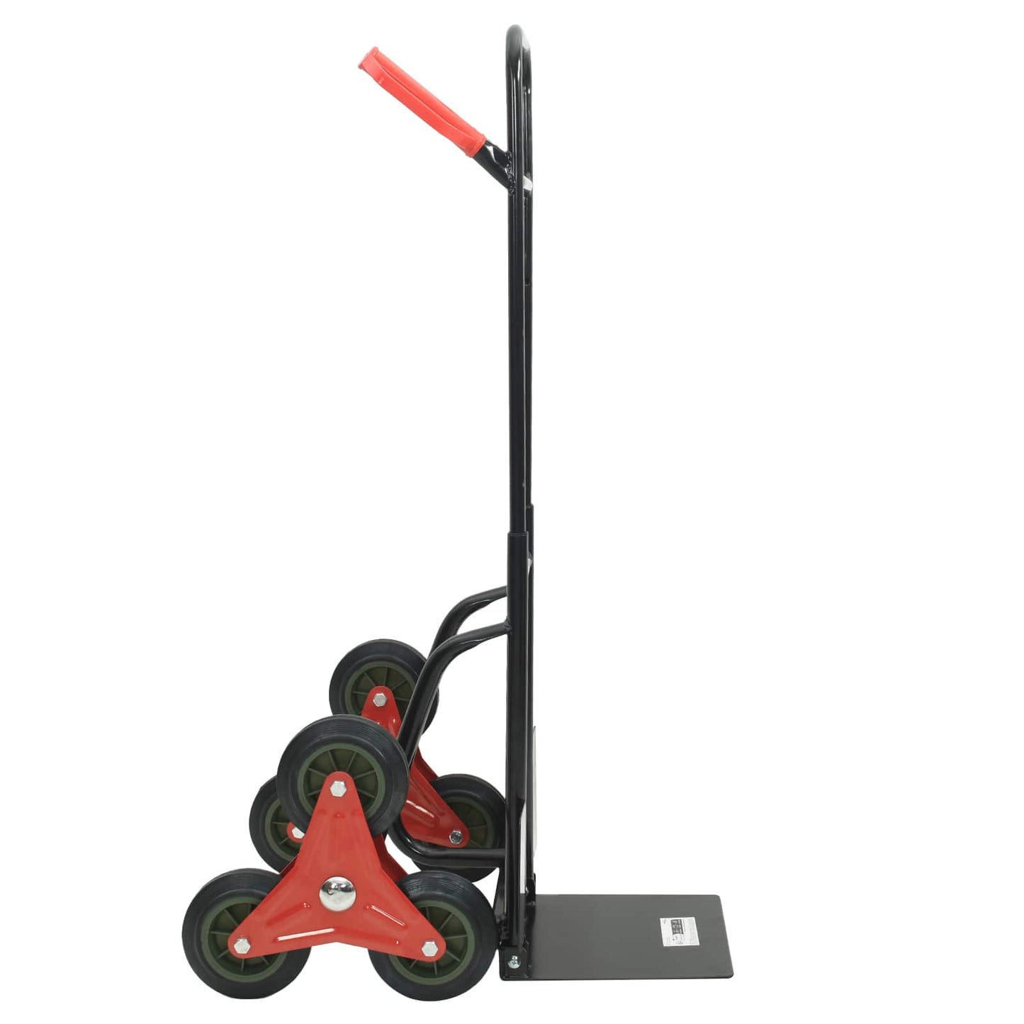 Handtrolley Zwart en Rood 64,5 x 49,5 x 114 cm Staal is nu te koop bij PeponiXL, paradijselijk wonen!