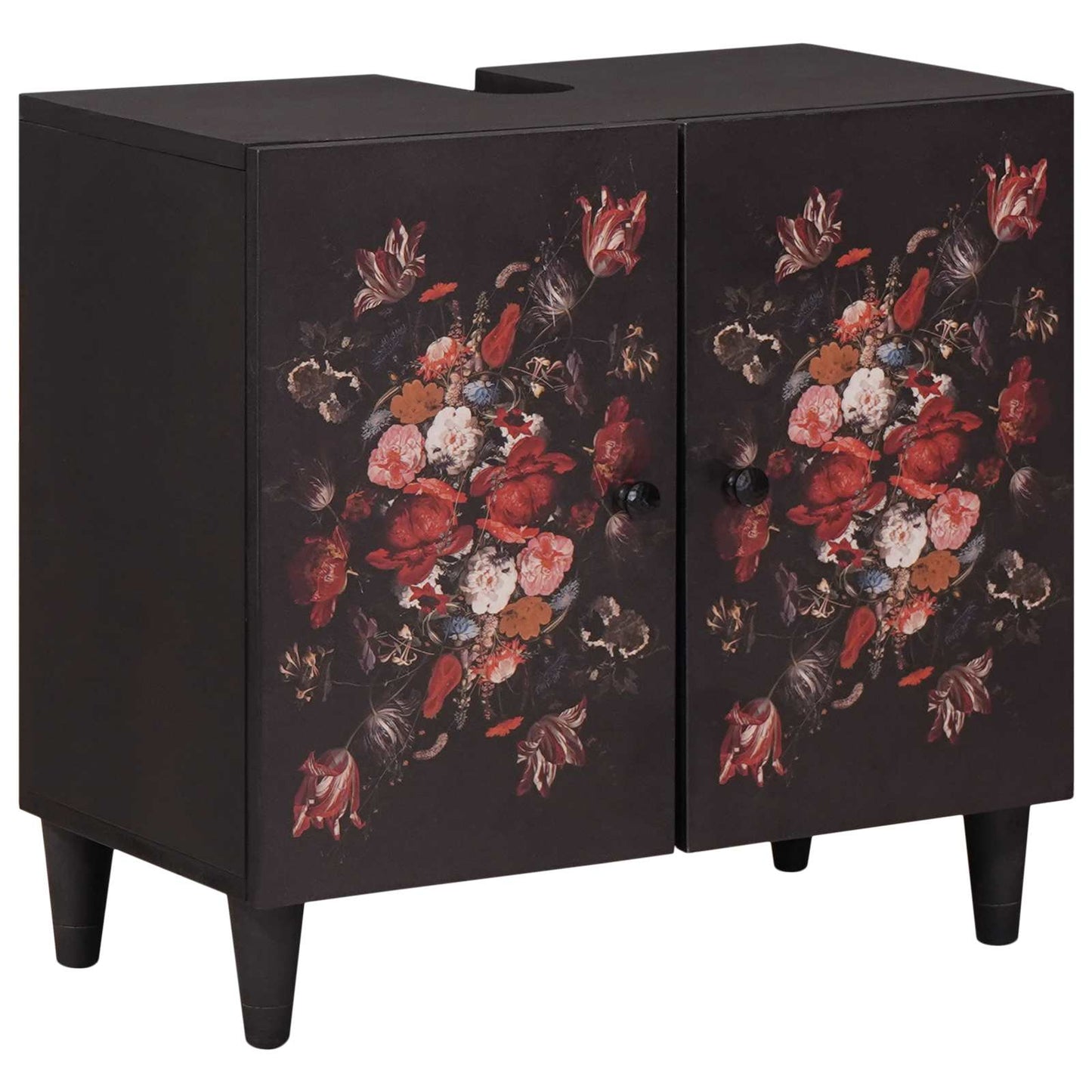 Badkamerkastenset Wandgemonteerd 2 pcs Massief Mango Hout is nu te koop bij PeponiXL, paradijselijk wonen!