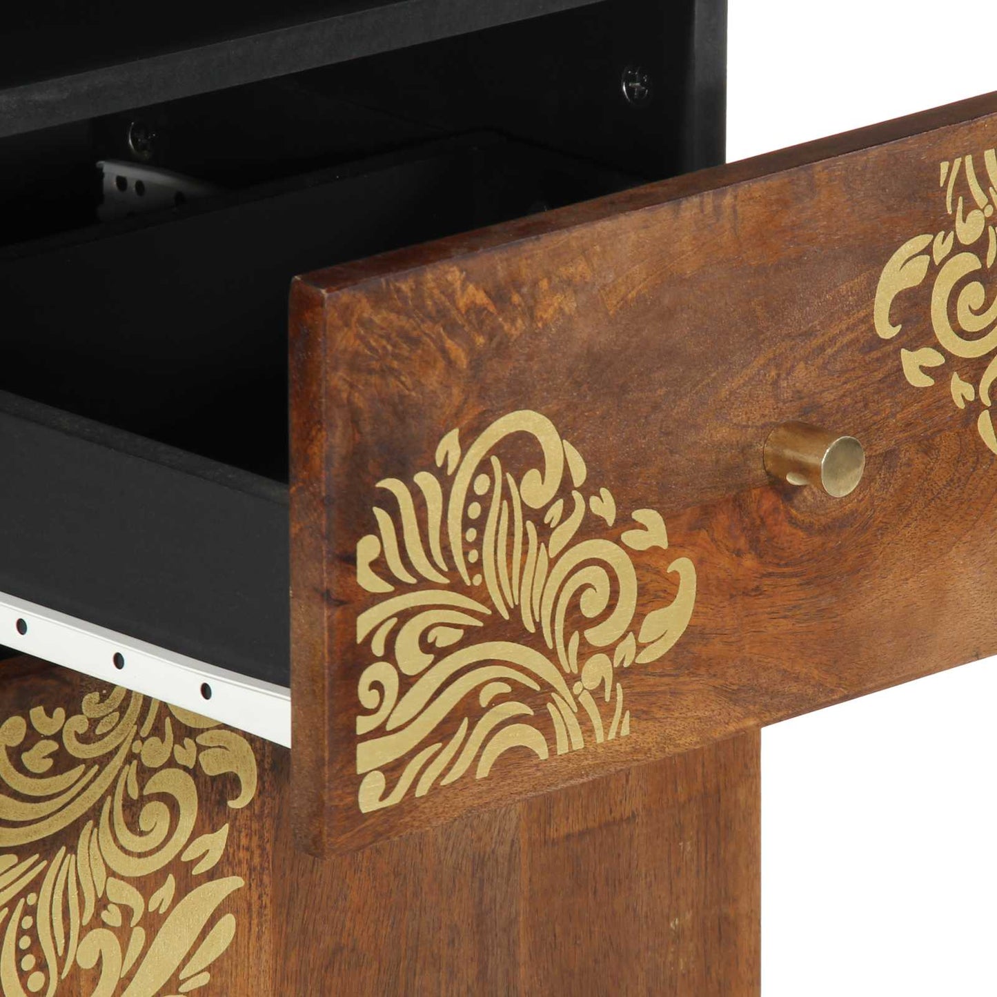 Badkamerkastenset met lade 3 pcs Honingbruin Massief Mango Hout is nu te koop bij PeponiXL, paradijselijk wonen!