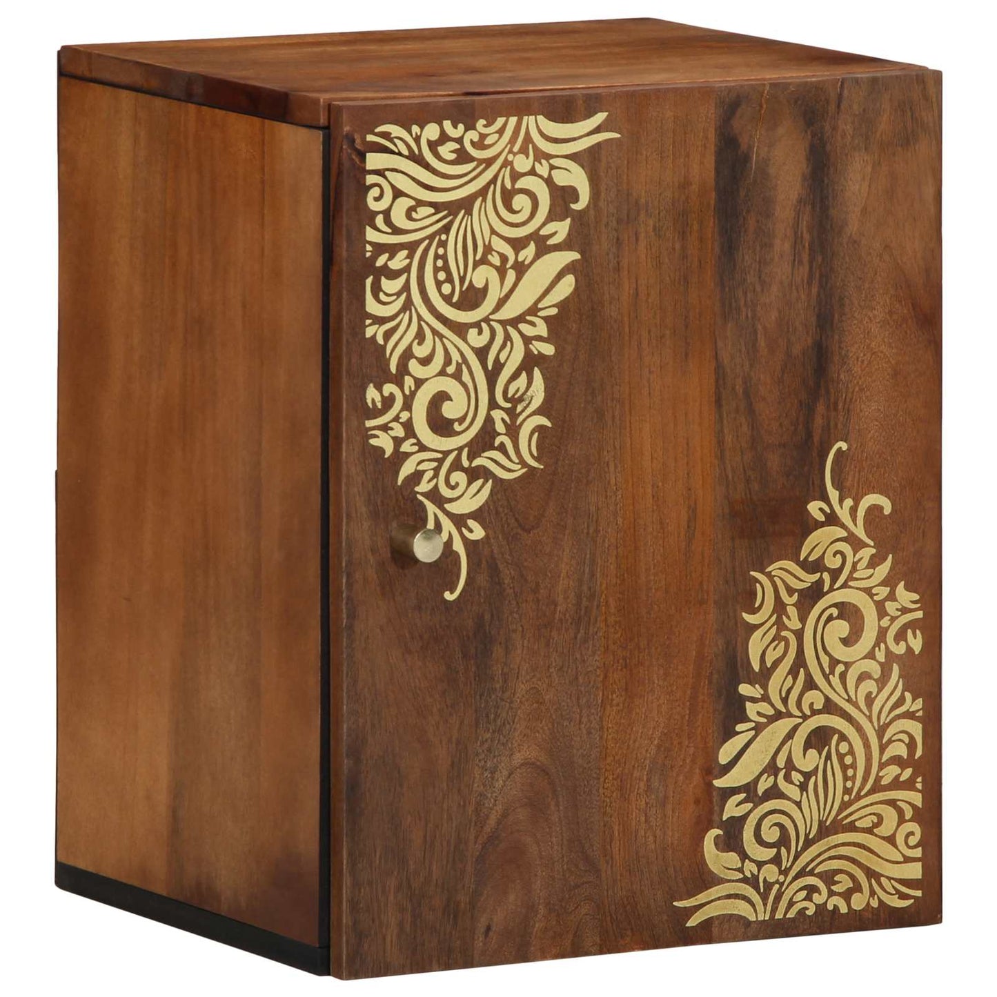 Badkamerkastenset met lade 5 pcs Honingbruin Massief Mango Hout is nu te koop bij PeponiXL, paradijselijk wonen!
